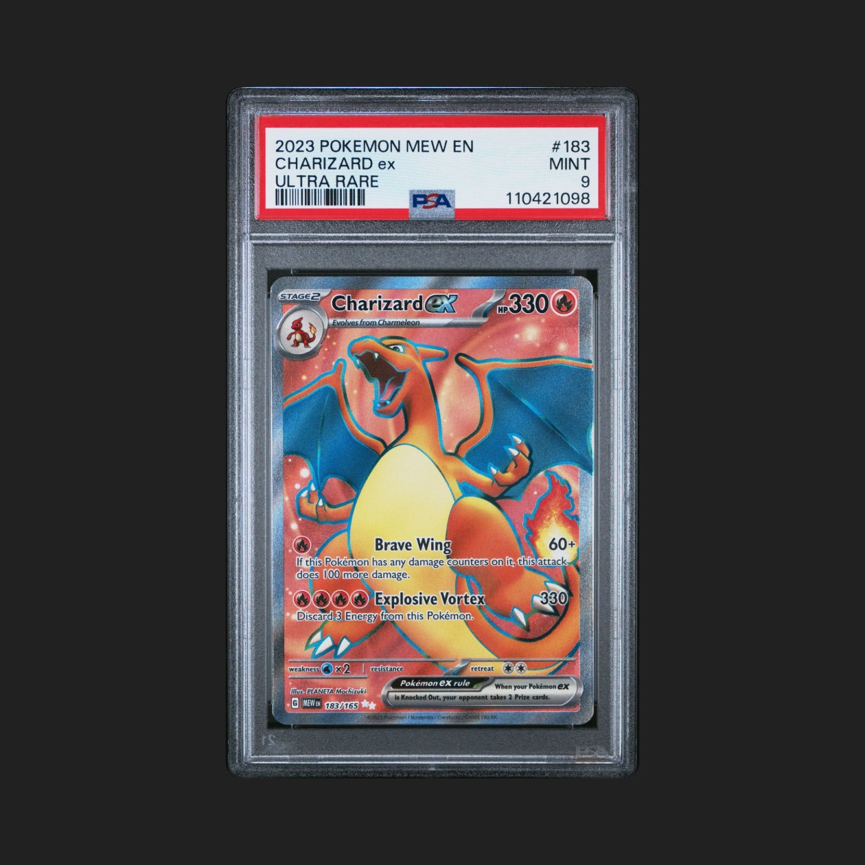 Charizard ex - 183/165 - SV: Scarlet & Violet 151 (MEW) - PSA 9
