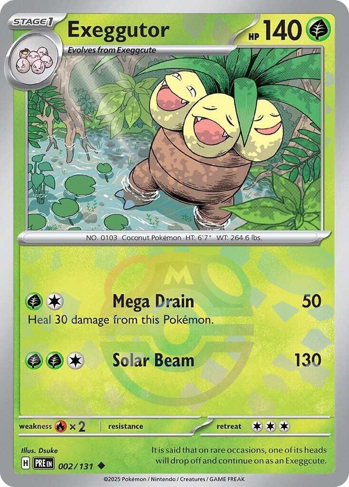Exeggutor (Master Ball Pattern) - SV: Prismatic Evolutions (PRE)
