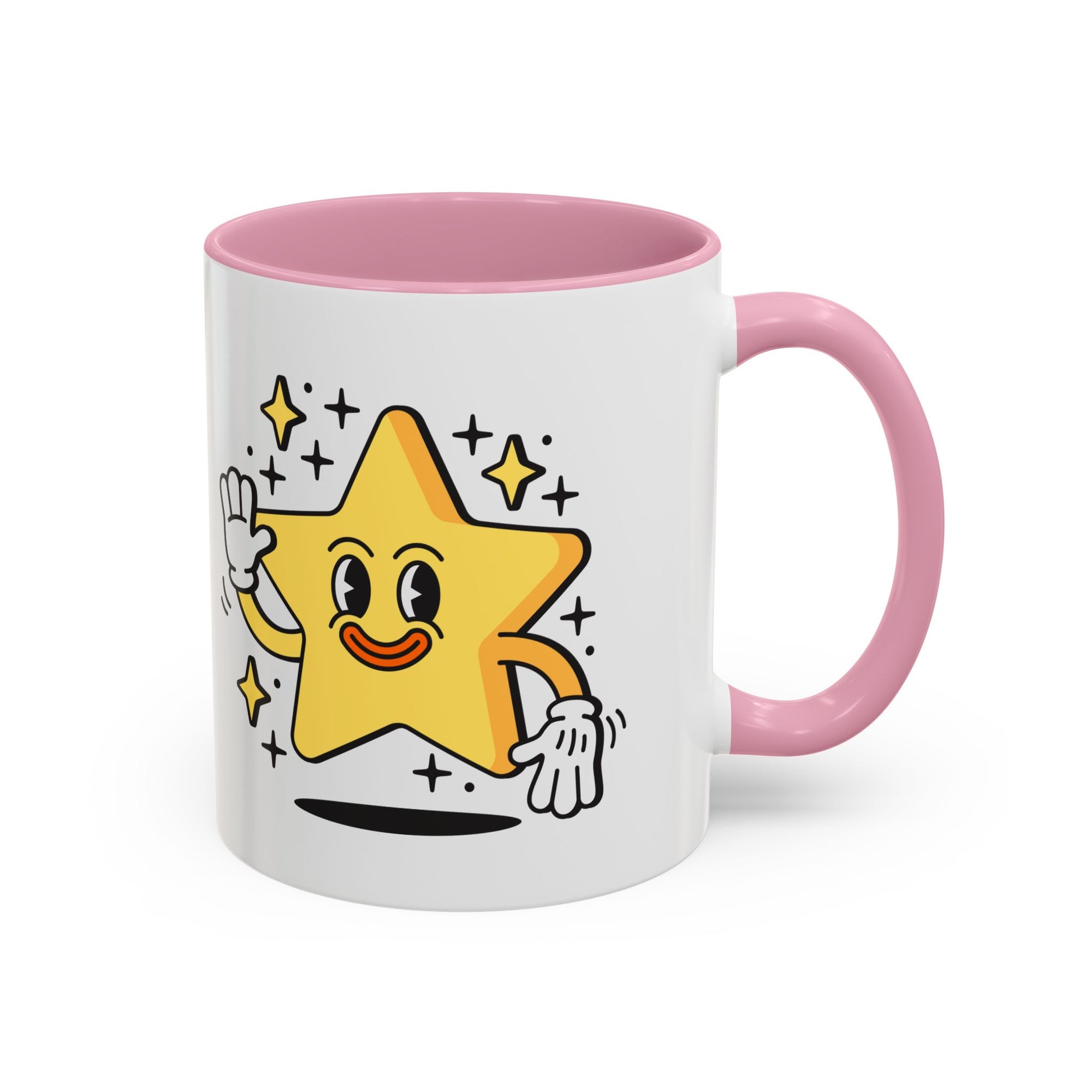 Lucky Star Coffee Mug (11oz/15oz) — Cute Waving Star Gift