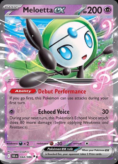 Meloetta ex - SV: Black Bolt (BLK)