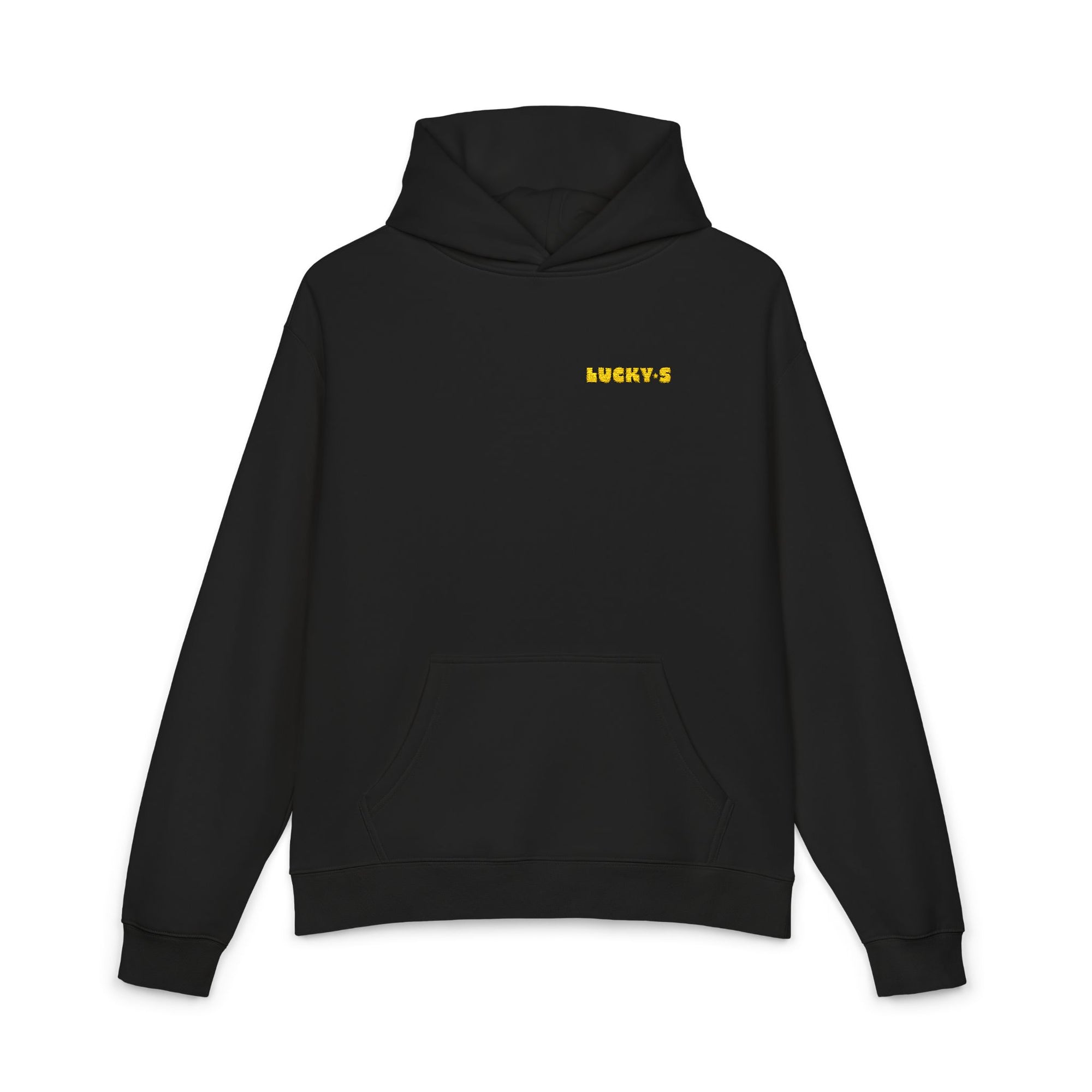 Hoodie — Minimal Yellow Bubble Logo Relaxed Hoodie