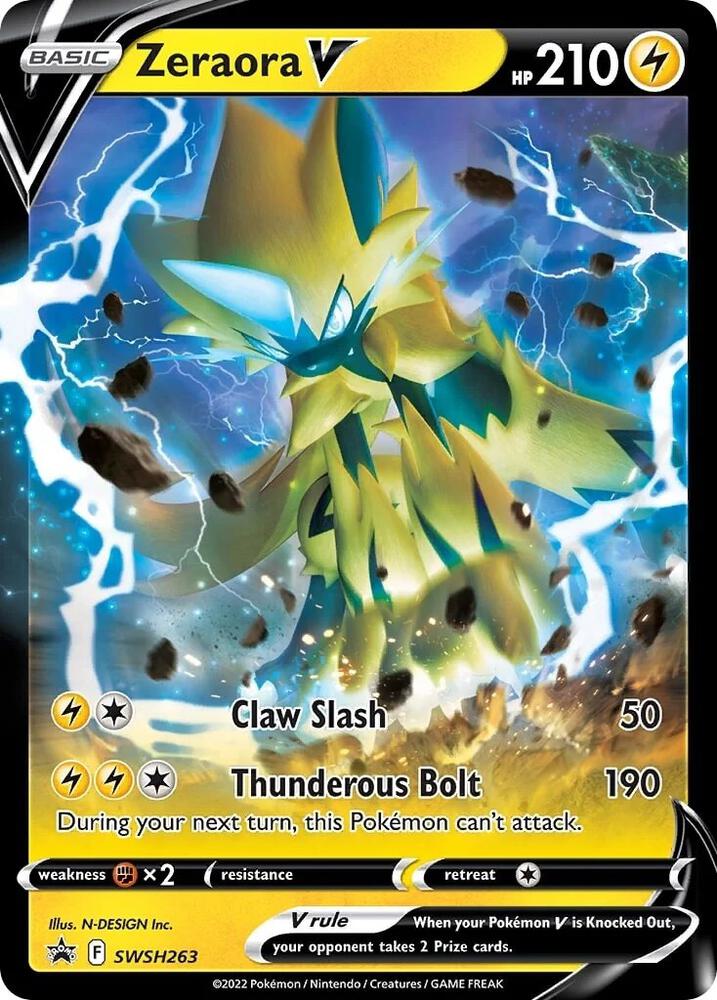 Zeraora V - SWSH263 - SWSH: Sword & Shield Promo Cards (SWSD)