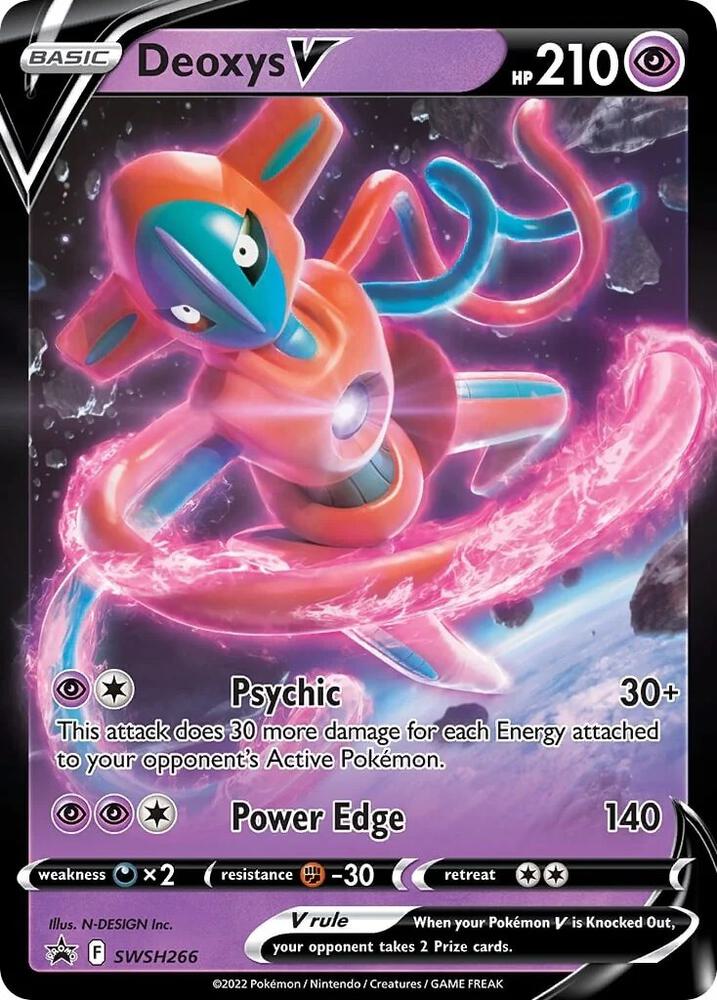 Deoxys V - SWSH266 - SWSH: Sword & Shield Promo Cards (SWSD)