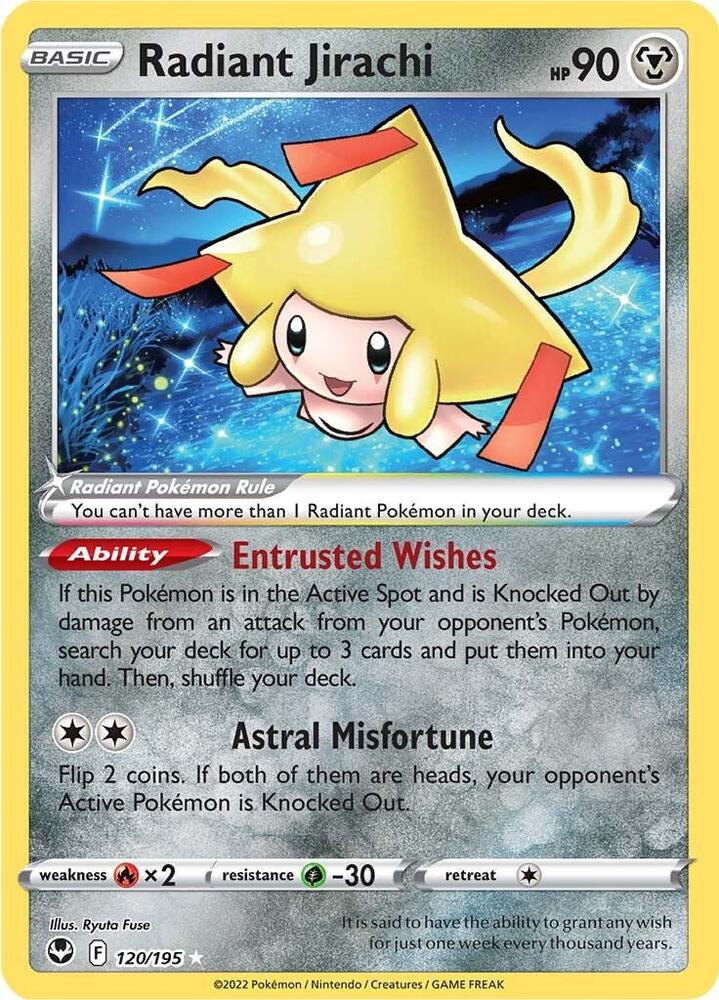 Radiant Jirachi - SWSH12: Silver Tempest (SWSH12)