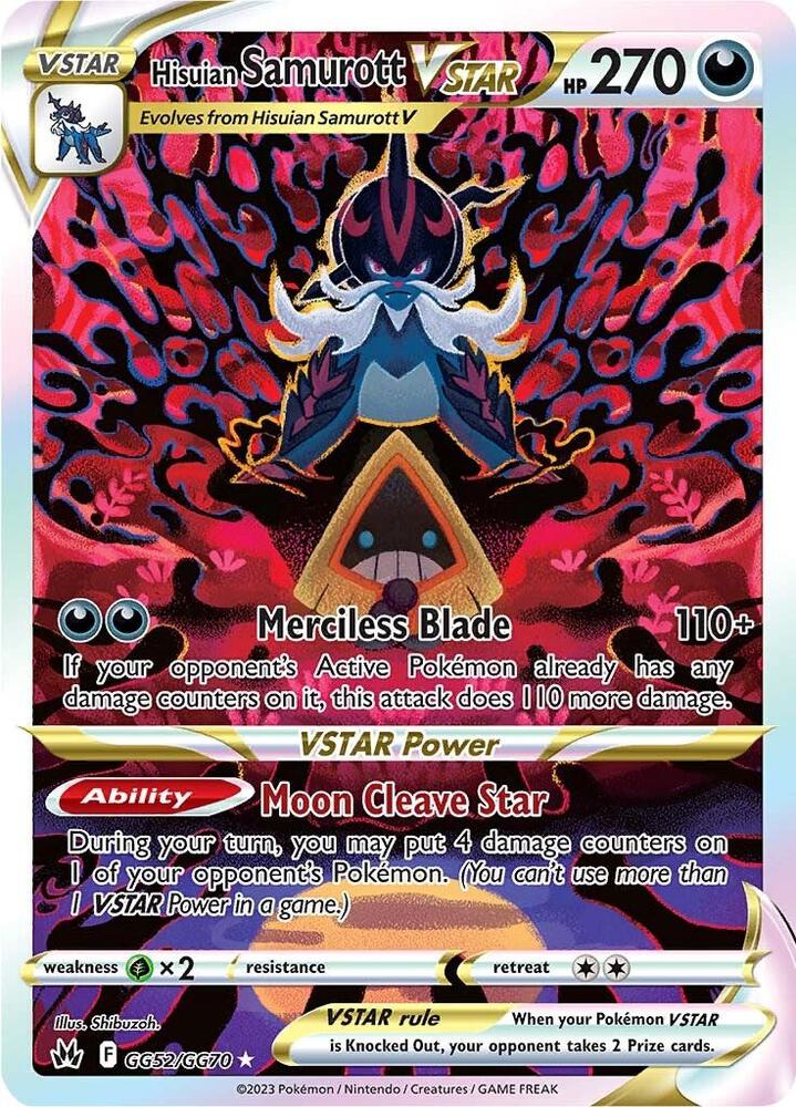 Hisuian Samurott VSTAR - SWSH: Crown Zenith: Galarian Gallery (CRZ:GG) - PSA 10