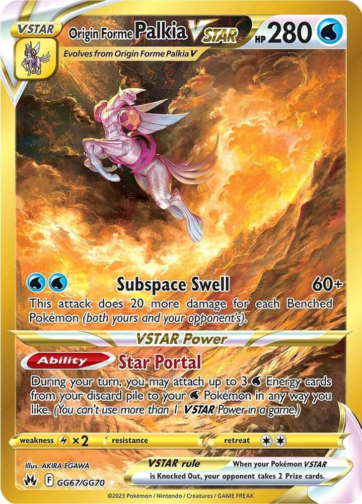 Origin Forme Palkia VSTAR (Secret) - SWSH: Crown Zenith: Galarian Gallery (CRZ:GG) - PSA 10
