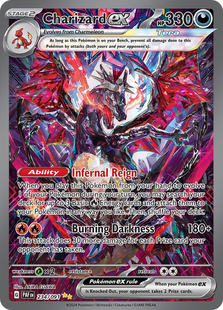 Charizard ex - 234/091 - SV: Paldean Fates (PAF) - PSA 10