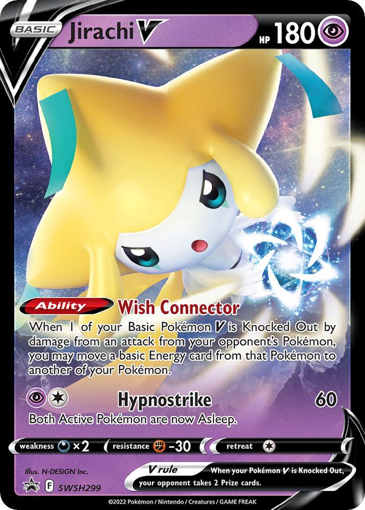 Jirachi V - 299 - SWSH: Sword & Shield Promo Cards (SWSD)