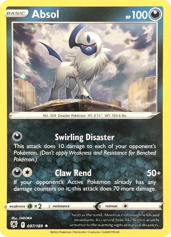 Absol - 097/189 (Cosmos Holo) - Miscellaneous Cards & Products (MCAP)