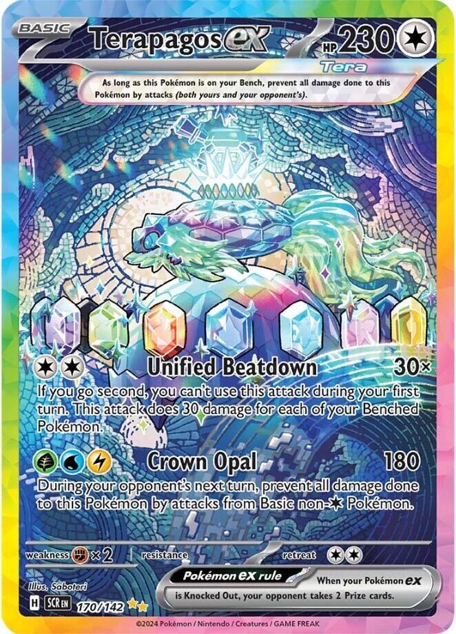 Terapagos ex - 170/142 - SV07: Stellar Crown (SCR) - PSA 10
