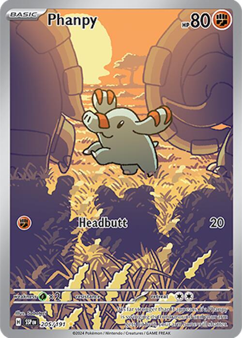 Phanpy - 205/191 - SV08: Surging Sparks (SSP)