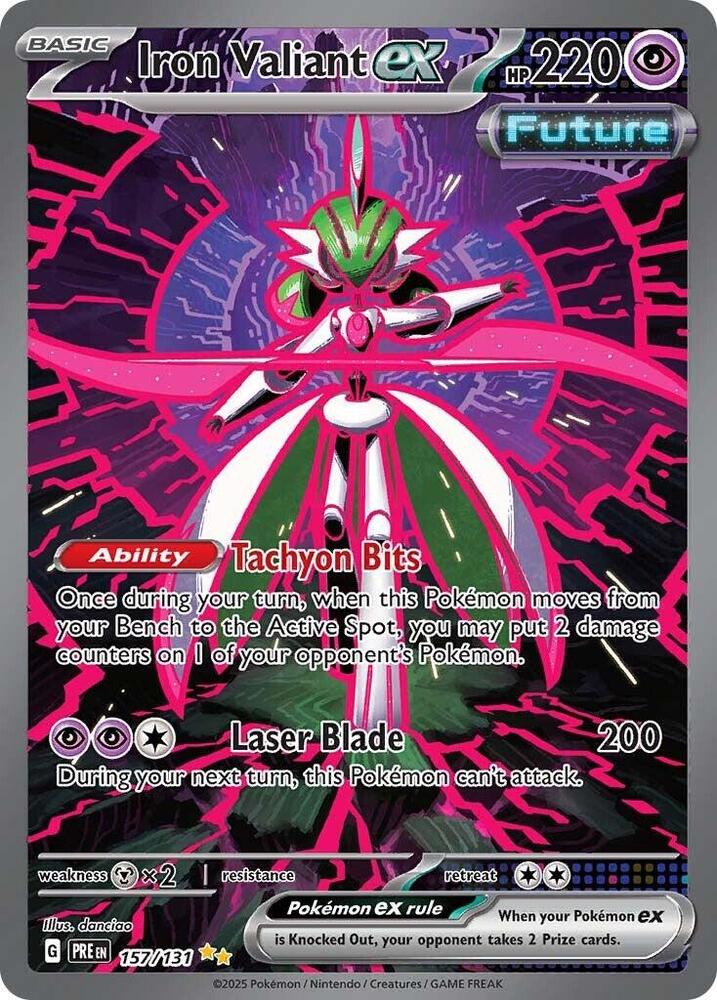 Iron Valiant ex - SV: Prismatic Evolutions (PRE) - PSA 9