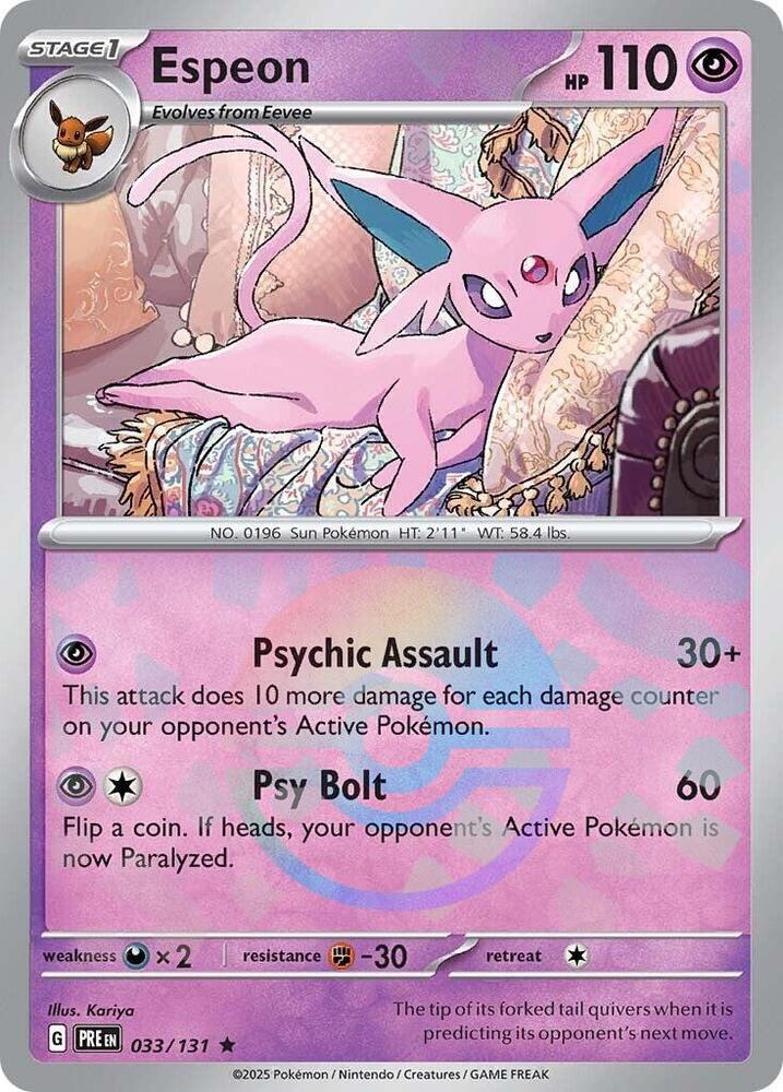 Espeon (Poke Ball Pattern) - SV: Prismatic Evolutions (PRE)