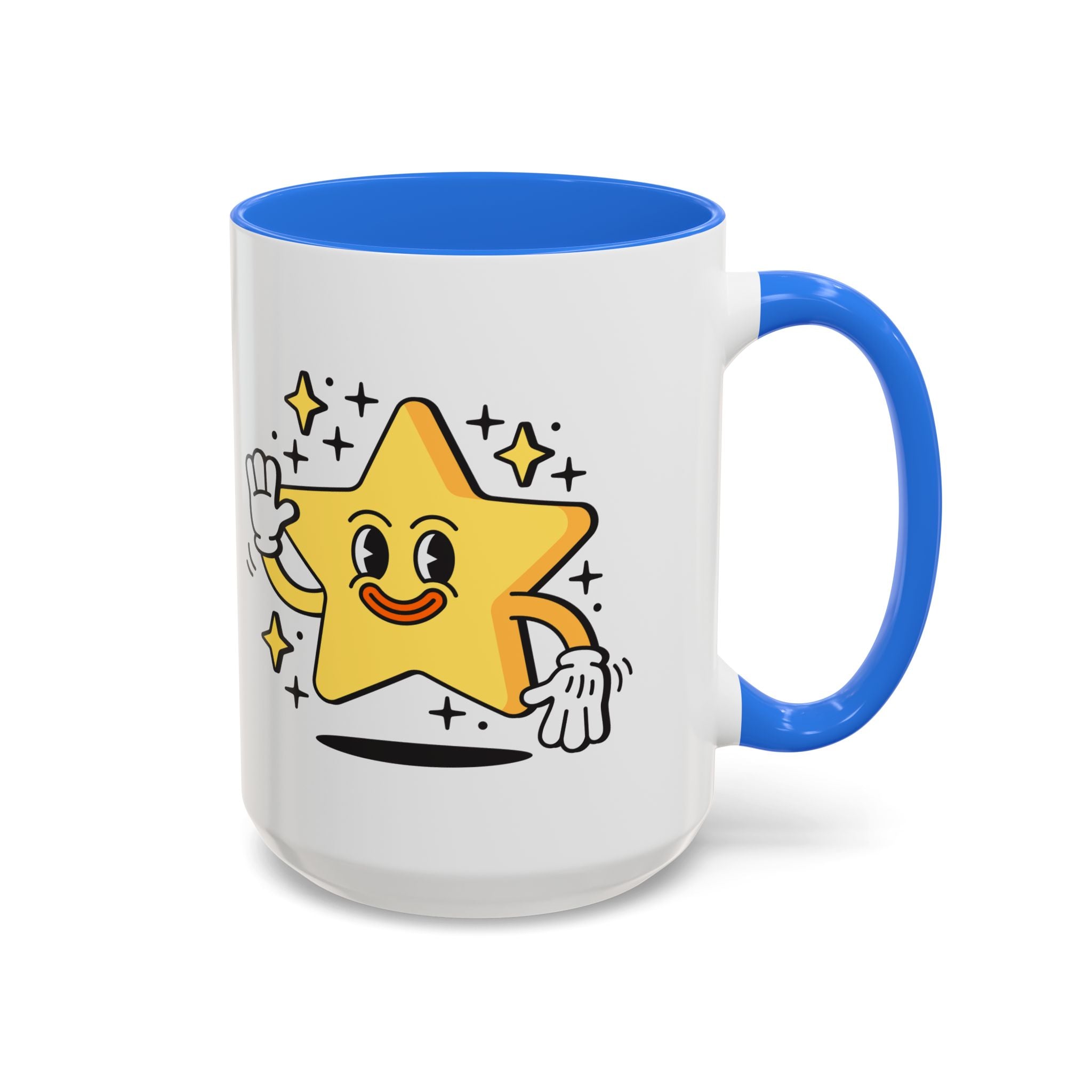 Lucky Star Coffee Mug (11oz/15oz) — Cute Waving Star Gift