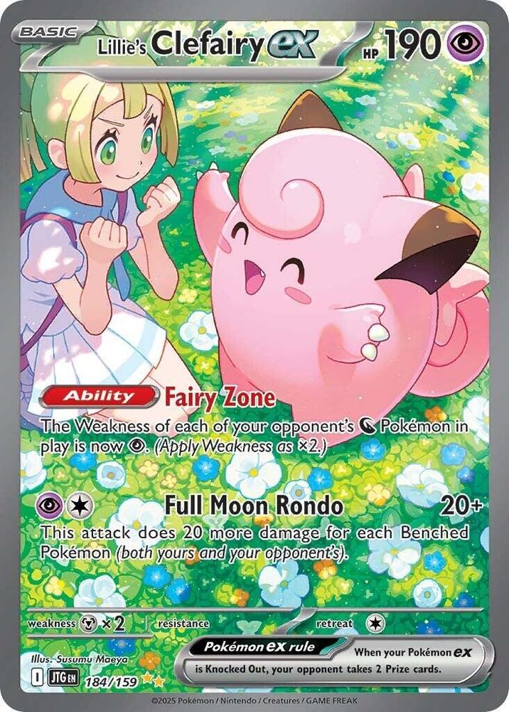 Lillie's Clefairy ex - 184/159 - SV09: Journey Together (JTG) - PSA 10