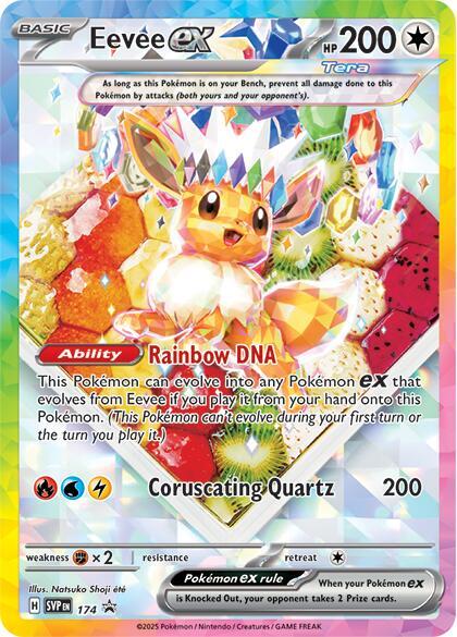 Eevee ex - 174 - SV: Scarlet & Violet Promo Cards (SVP) - PSA 8