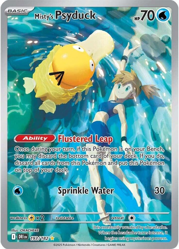 Misty's Psyduck - 193/182 - SV10: Destined Rivals (DRI) - PSA 9