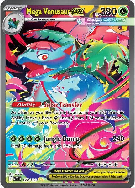 Mega Venusaur ex - 177/132 - ME01: Mega Evolution (MEG) - PSA 10