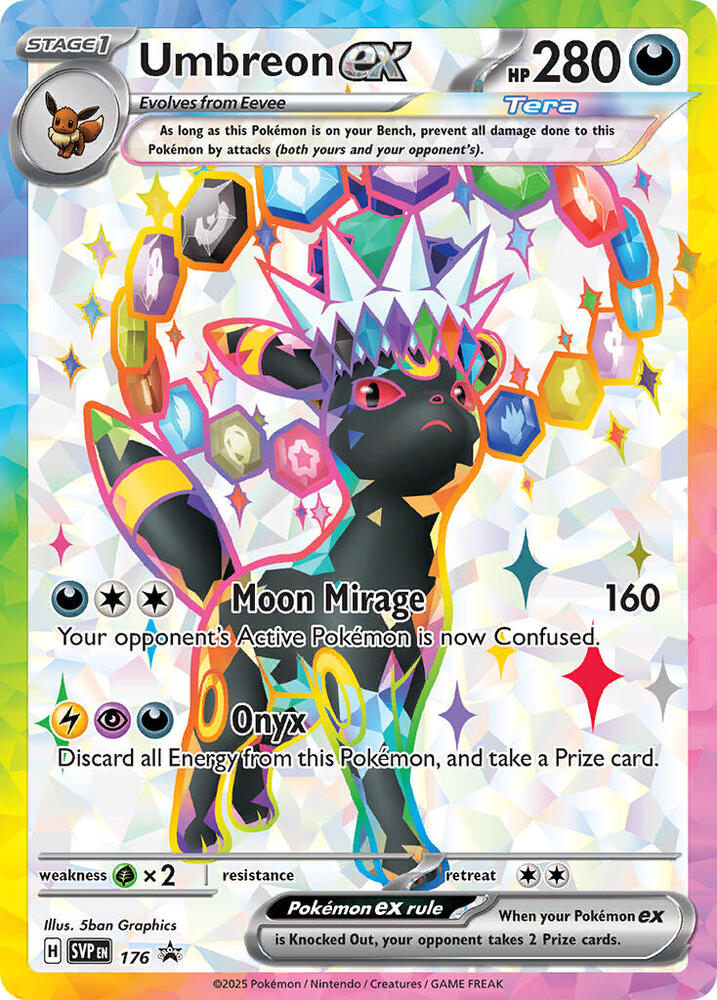 Umbreon ex - 176 - SV: Scarlet & Violet Promo Cards (SVP) - PSA 10