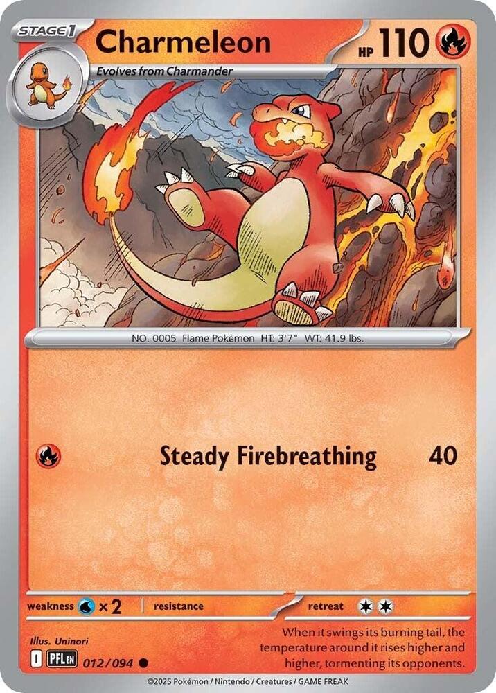 012/094 Charmeleon - ME02: Phantasmal Flames (PFL) (Reverse Holo)