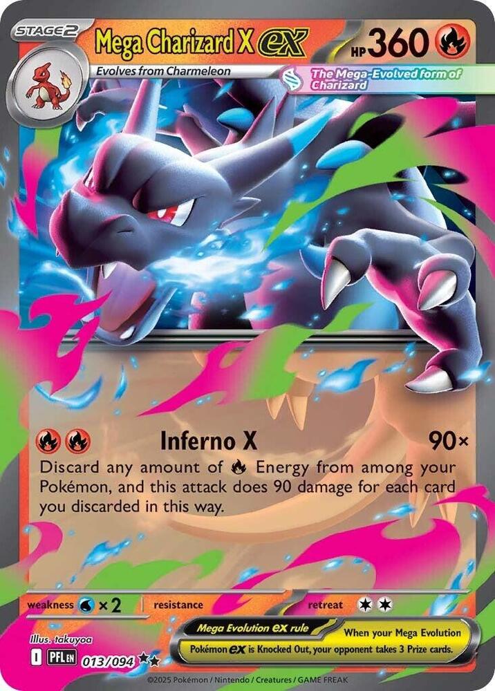 013/094 Mega Charizard X ex - ME02: Phantasmal Flames (PFL) (Holo)