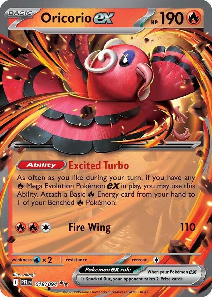 018/094 Oricorio ex - 018/094 - ME02: Phantasmal Flames (PFL)