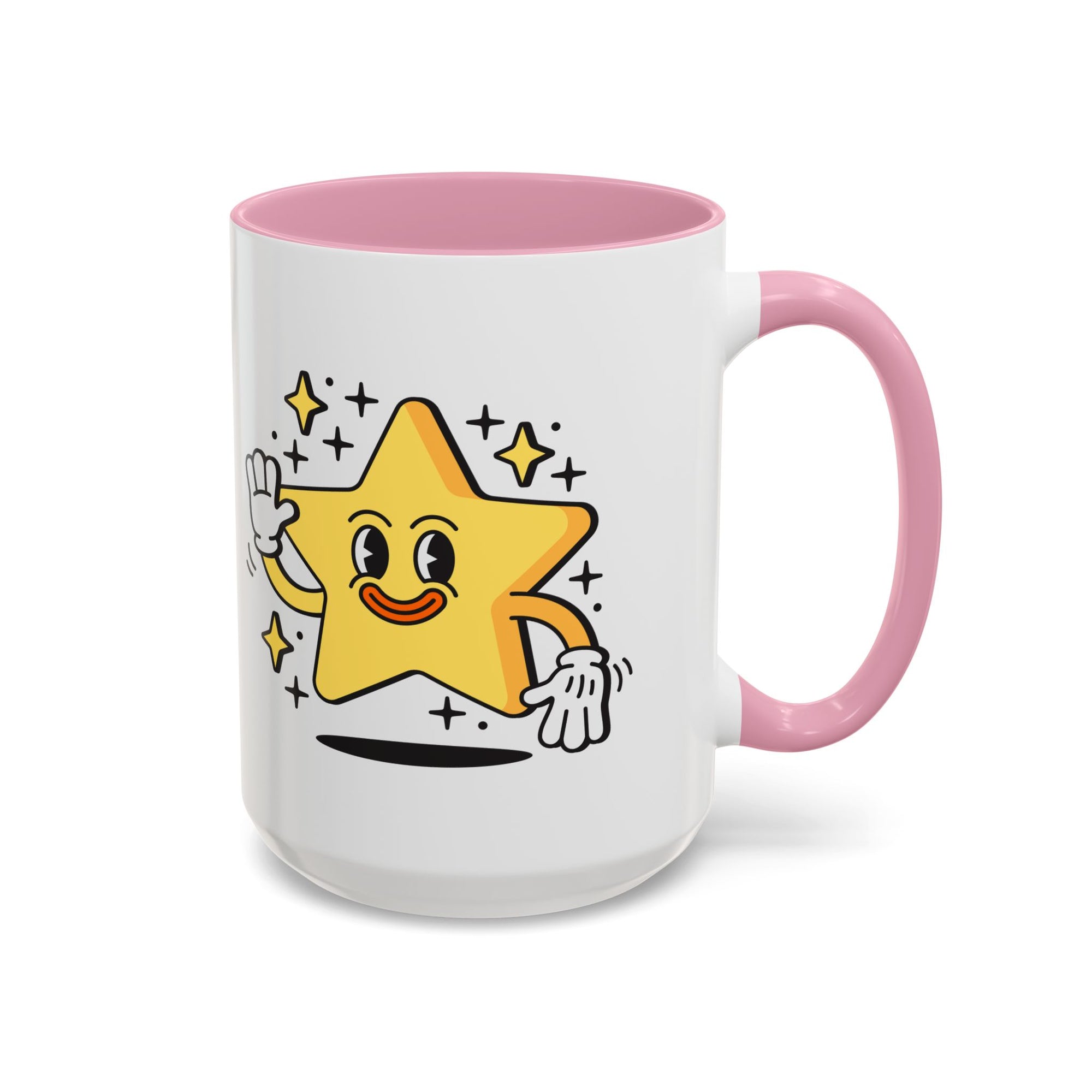 Lucky Star Coffee Mug (11oz/15oz) — Cute Waving Star Gift