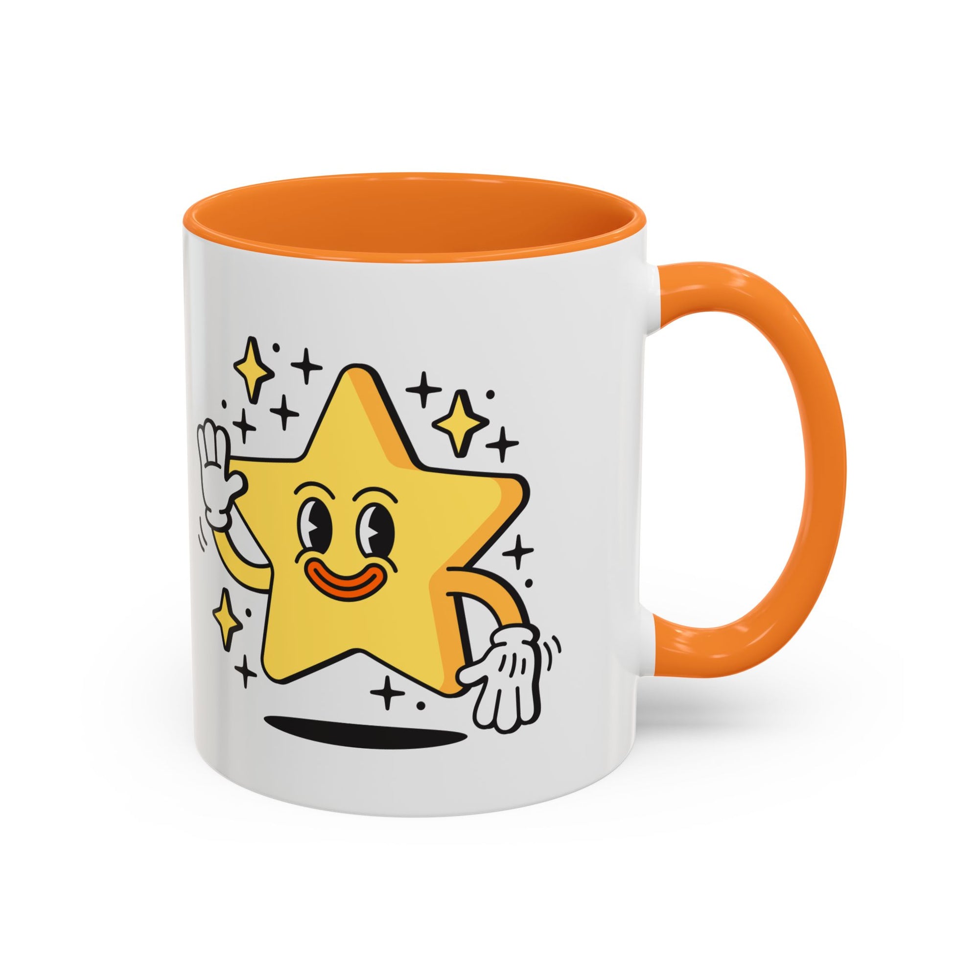 Lucky Star Coffee Mug (11oz/15oz) — Cute Waving Star Gift