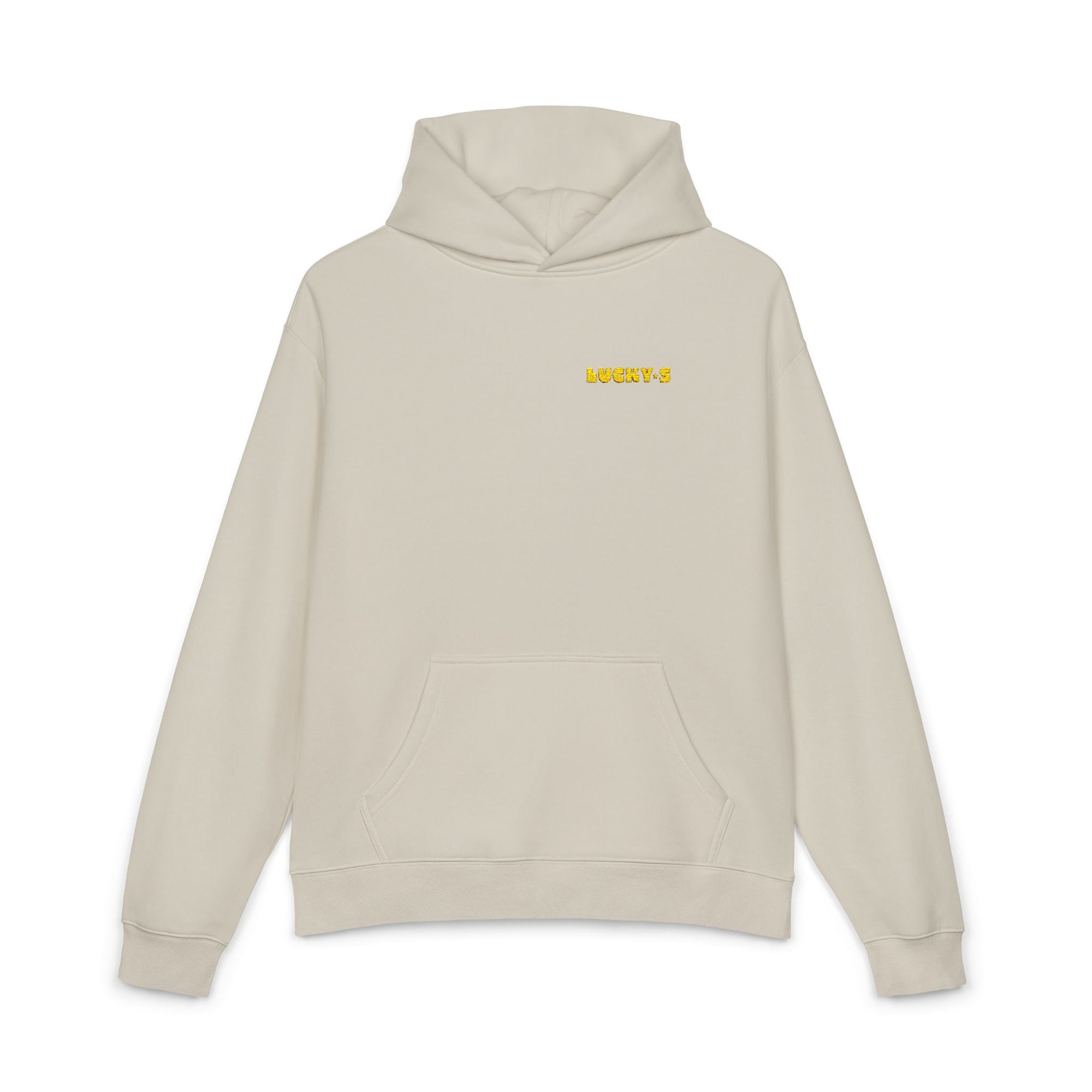 Hoodie — Minimal Yellow Bubble Logo Relaxed Hoodie